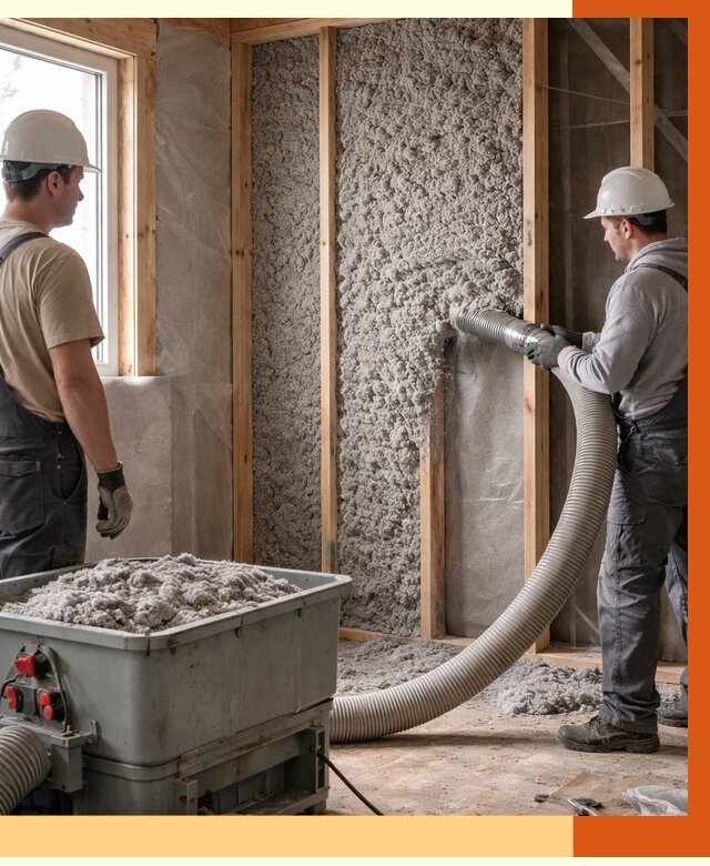 Утепление каркасного дома эковатой в Лангепасе от 1818 руб. | ТепломастерЛнг