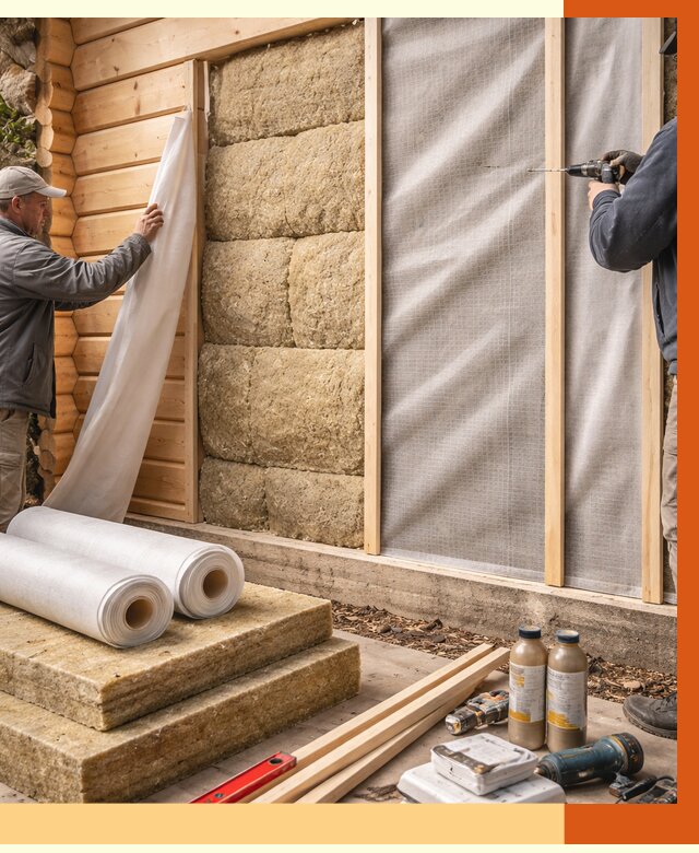 Утепление дома из минибруса в Лангепасе от 4545 руб/м2 — заказать профессионально | ТепломастерЛнг