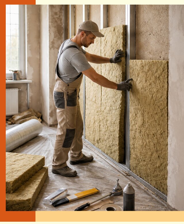 Утепление квартиры в Лангепасе — комплексная теплоизоляция стен и полов