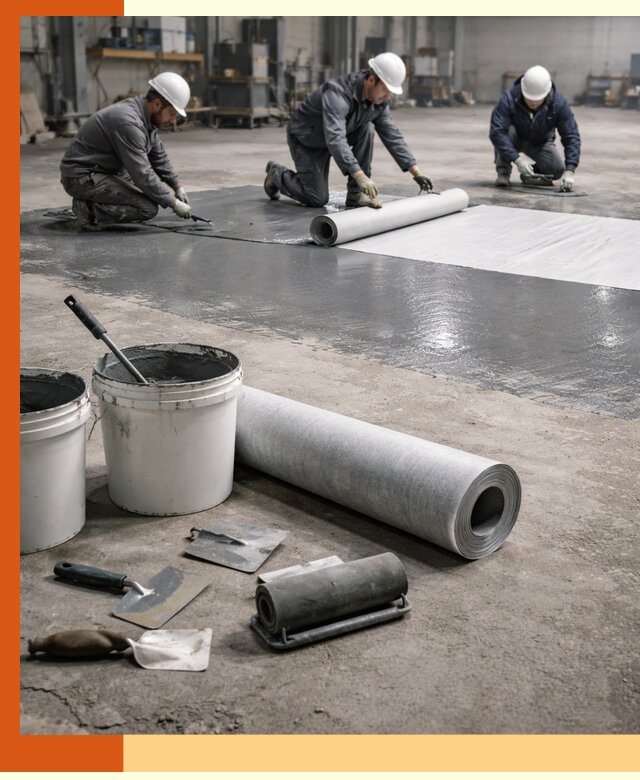 Гидроизоляция промышленного пола в Лангепасе — защита и долговечность